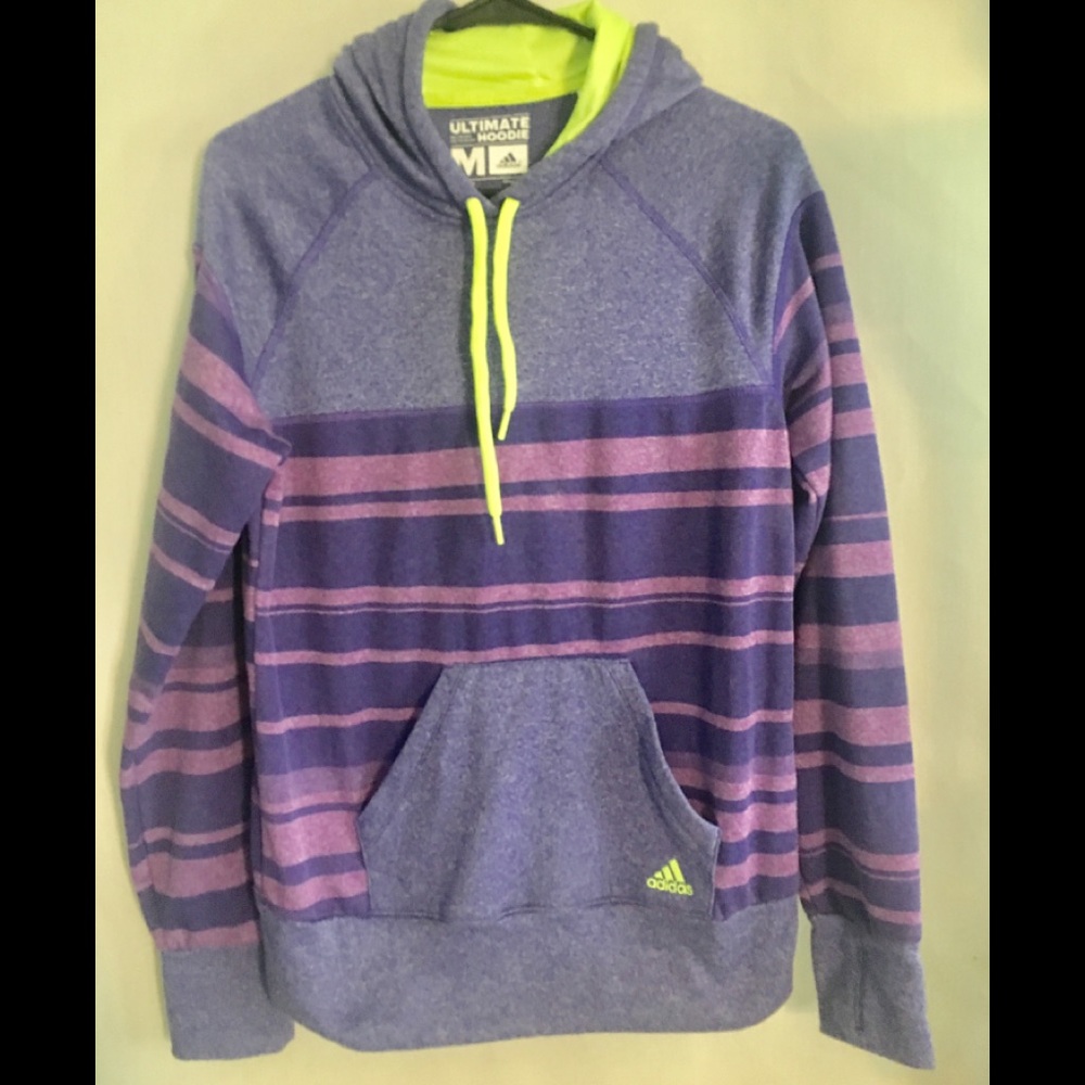 Adidas Ultimate Hoodie Purple Size Medium